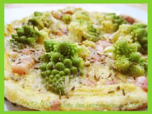 Soupe de chou romanesco aux pâtes « avoine » et au Cajun