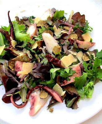 Salade de Poulpe, Artichaut, Parmesan & Aestivum