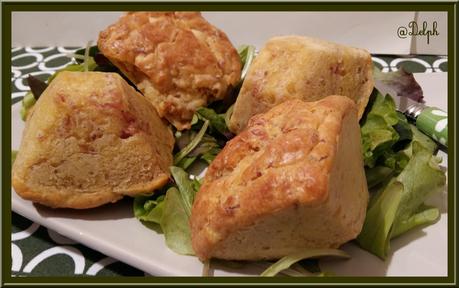 Muffins au  Jambon et Cheddar