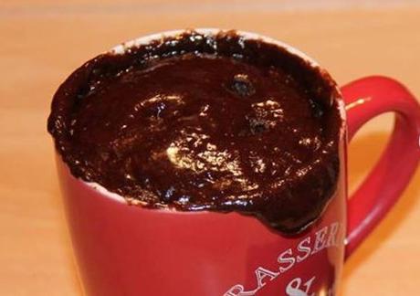 Mug Cake au chocolat coulant