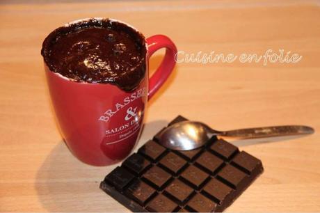 Mug Cake au chocolat coulant