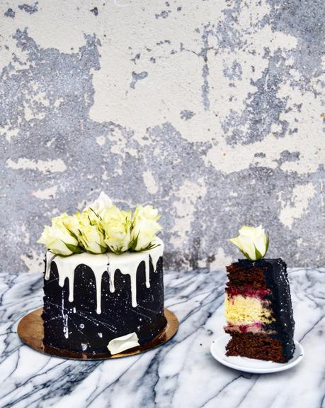 Layer Cake Blanck and White, Nutella Framboise 