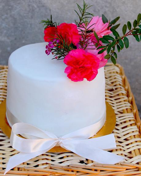Layer cake Simple et fleurie 