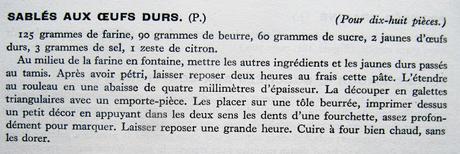 Sablés aux œufs durs ou sablés vendéens