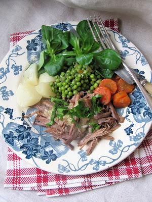 Effilochée de boeuf en jardinière Effilochée de boeuf en jardinière