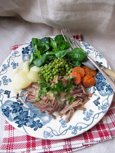 Effilochée de boeuf en jardinière Effilochée de boeuf en jardinière