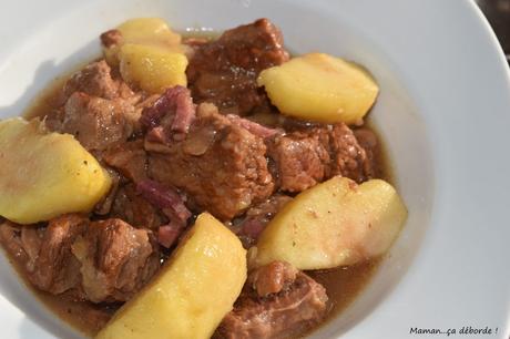 Boeuf mijoté au cidre et aux pommes