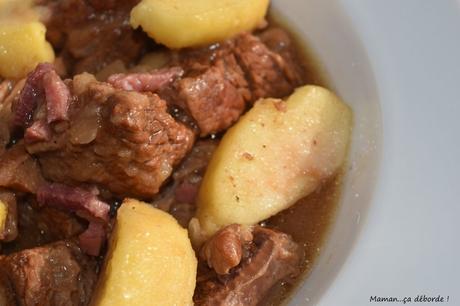 Boeuf mijoté au cidre et aux pommes