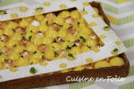 Tarte citron-basilic