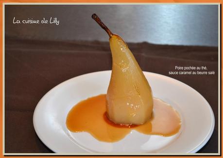 poire pochée au thé