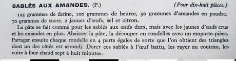 Sablés aux amandes ou sablés de Trouville Sablés aux amandes ou sablés de Trouville
