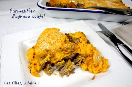 Parmentier d’agneau confit à la courge