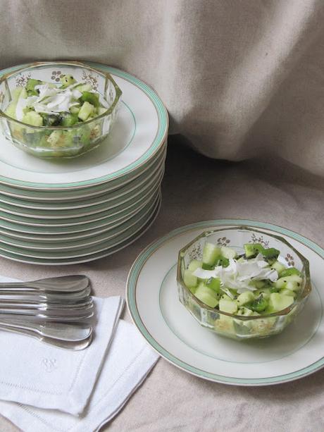 Salade de pommes vertes et de kiwis Salade de pommes vertes et de kiwis