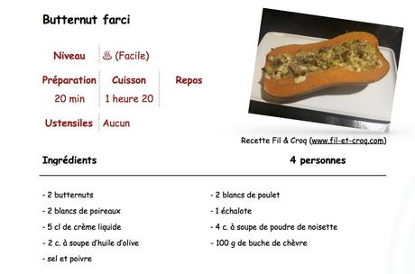 Butternut farci aux épinards ♨