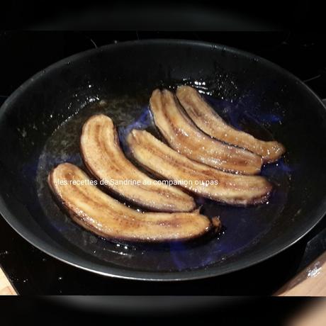 Bananes flambées maison au rhum facile