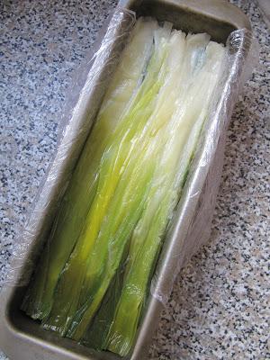Pressée de poireaux mimosa pour Pâques Pressée de poireaux mimosa pour Pâques