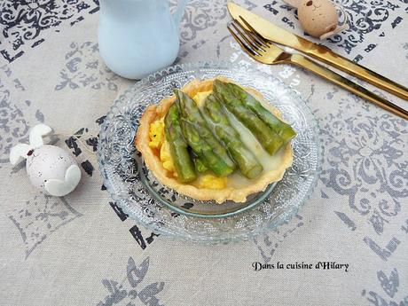 Tartelettes printanières aux œufs et asperges - Dans la cuisine d'Hilary
