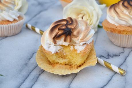 Cupcake Coeur Citron Meringuée