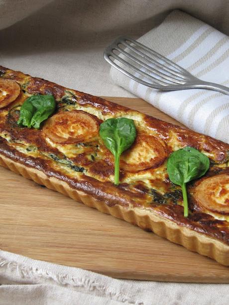 Quiche aux épinards & au chèvre