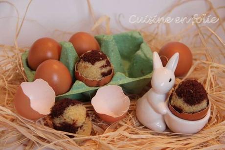 Oeufs marbrés au chocolat
