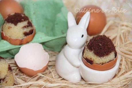 Oeufs marbrés au chocolat