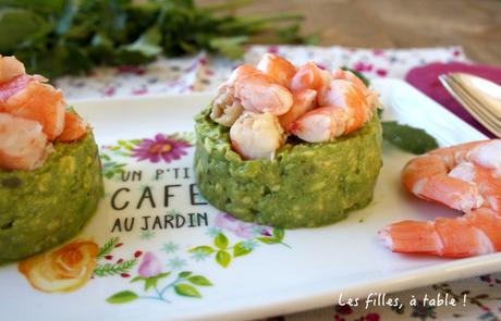 Tartare d’avocats aux crevettes