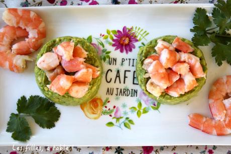 Tartare d’avocats aux crevettes