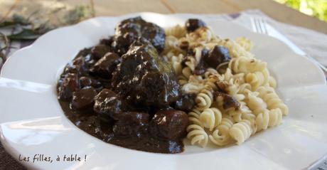 Bourguignon de joue de boeuf au chocolat