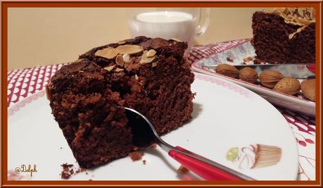 Cake au chocolat Caramel et Amande