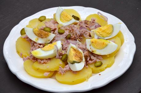 Salade de pommes de terre au thon