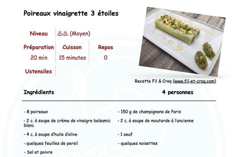 Poireaux vinaigrette 3 étoiles ♨♨