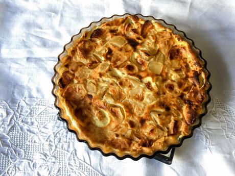 Pomme franco-américaine pour un dessert du Sud-Ouest – Flognarde aux pommes