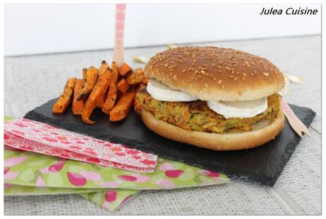 Burger - pomme de terre / carotte / courgette - au chèvre [Végé!]