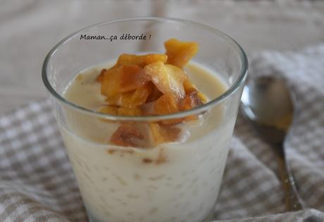 Riz au lait avec ses pommes caramélisées