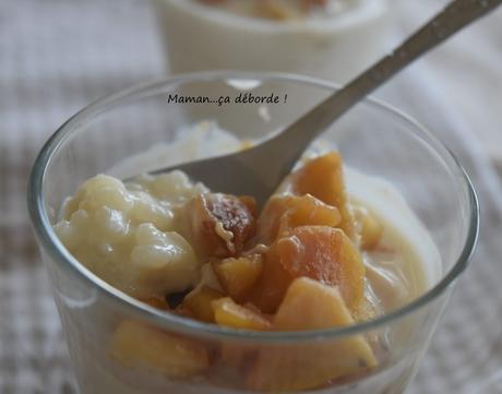 Riz au lait avec ses pommes caramélisées