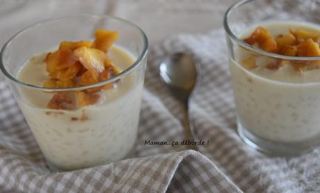 Riz au lait avec ses pommes caramélisées