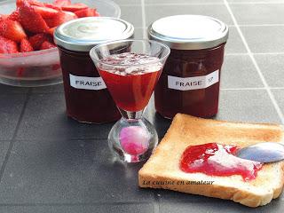 Confiture de fraises au micro-ondes