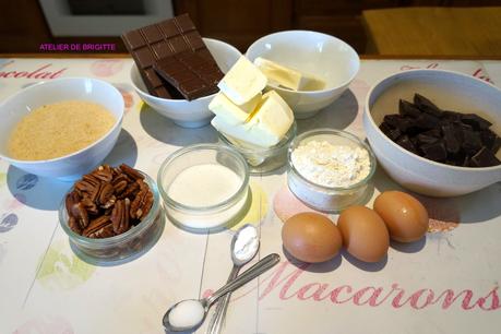 Brownies aux 3 chocolats