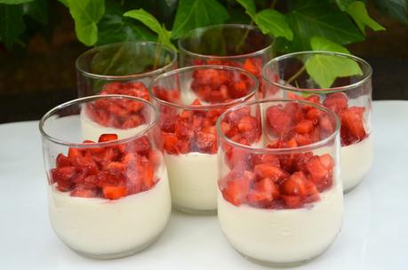 Panna cotta aux fraises