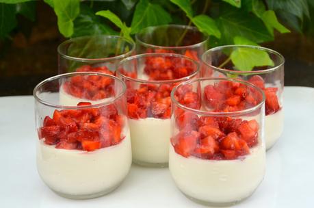 Panna cotta aux fraises