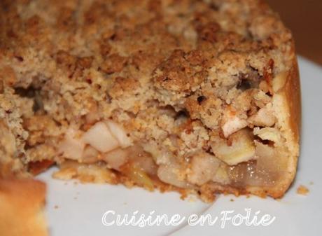 Tarte pommes et bananes façon crumble