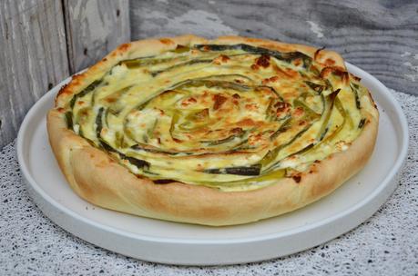 Quiche spirale poireaux feta