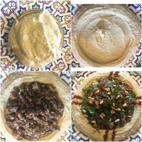 Hummus Bil Lahme Houmous à l’Agneau et Pignons de Pin