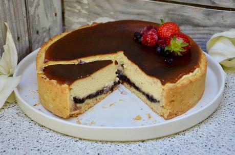 Tarte au fromage blanc et fruits des bois