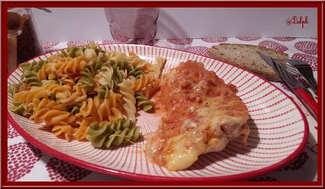 Escalopes de dinde gratinées à la tomate