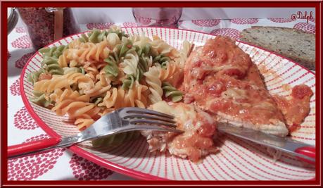 Escalopes de dinde gratinées à la tomate