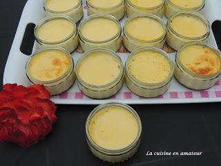 Crème aux oeufs à la vanille