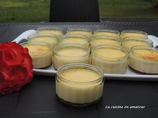 Crème aux oeufs à la vanille