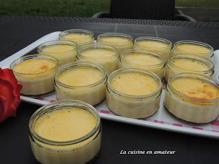 Crème aux oeufs à la vanille