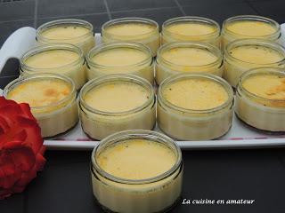 Crème aux oeufs à la vanille